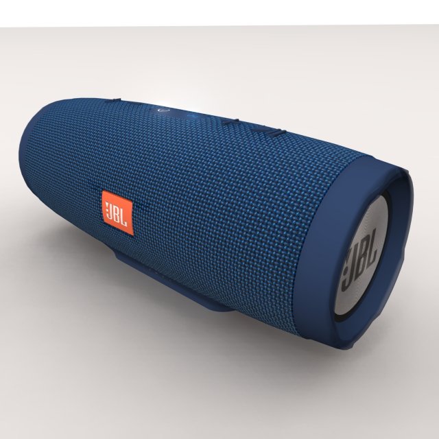 JBL Charge 3 Blue Bluetooth Portable Speaker 3D Model