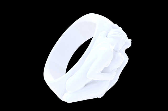 3D print ring art ring 3D Model