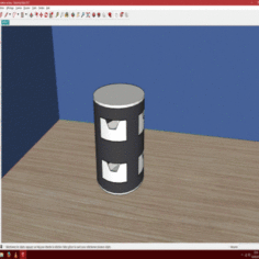 rotating cylinder cabinet 3D Print Model