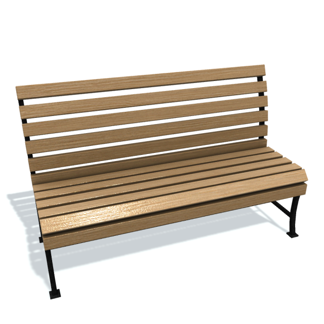 Usual bench A Free 3D Model