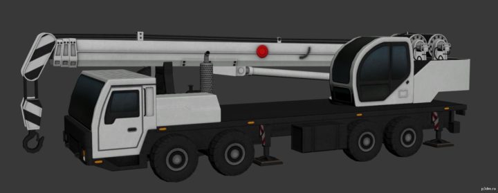 Mobile Crane 3D Model