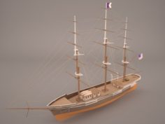Flying Ship 3D Model