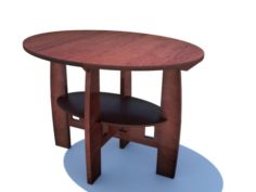 Antique Limpert Table 3D Model