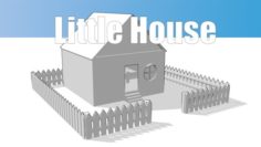 Little House With Furniture 3D Model