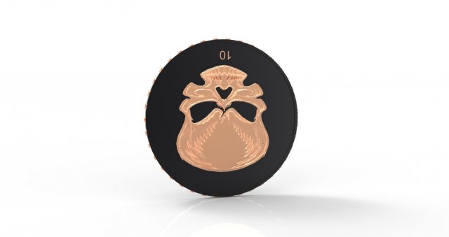 New Invented Coin Value 10 3D Model