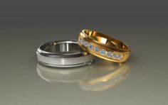 Wedding rings 3d 0010 3D Model