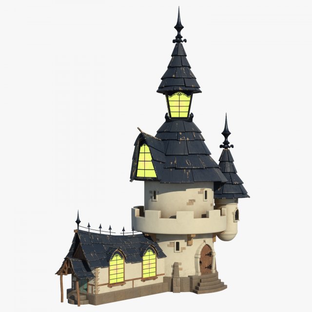 Cartoon House 004 3D Model