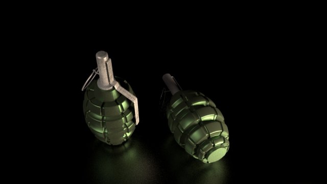 F1 grenade 3D Model