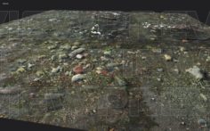Grungy Groundplane PBR Tiled 3D Model