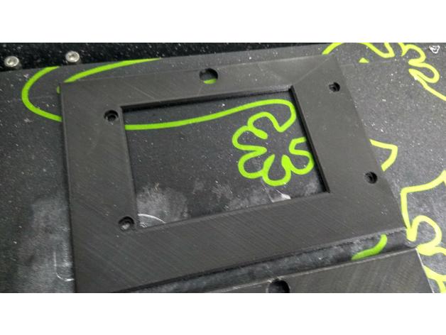 East3D Gecko Low-Profile Front Panel Screen Bezel 3D Print Model