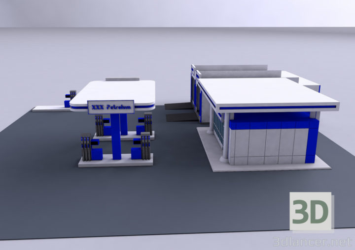 3D-Model 
Gas station