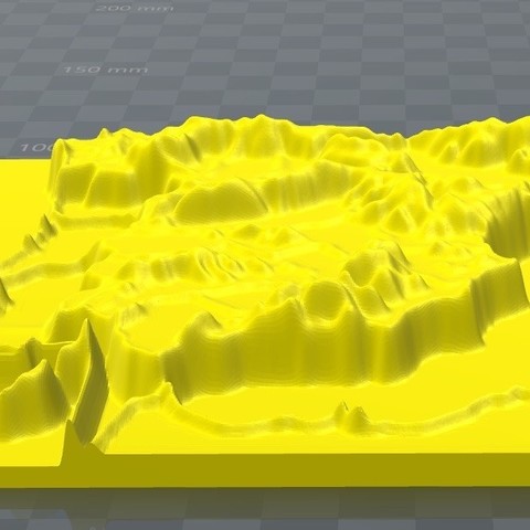 Iberian mountain range, mountain chain spain 3D Print Model