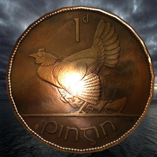Ireland penny 3D Model