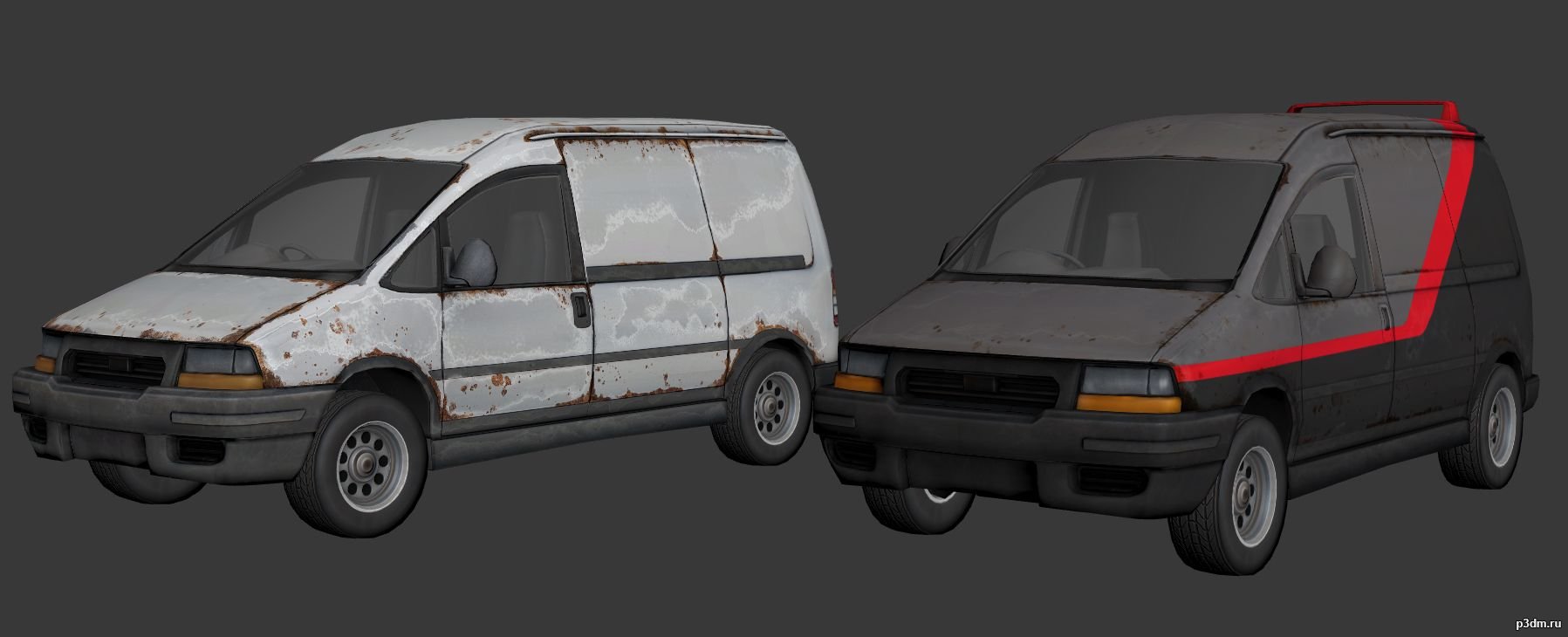 Euro Van 3D Model