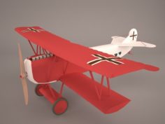 Fokker R7 Triplane 3D Model