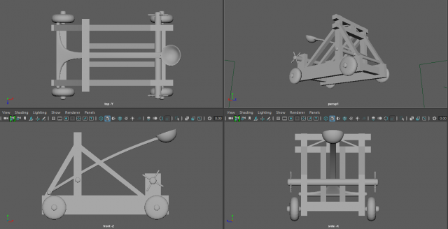 Catapult 3D Model