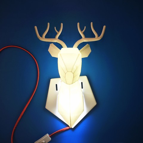 Deer Lamp 3D Print Model