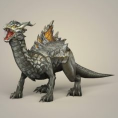 Game Ready Fantasy Monster Dragon 3D Model
