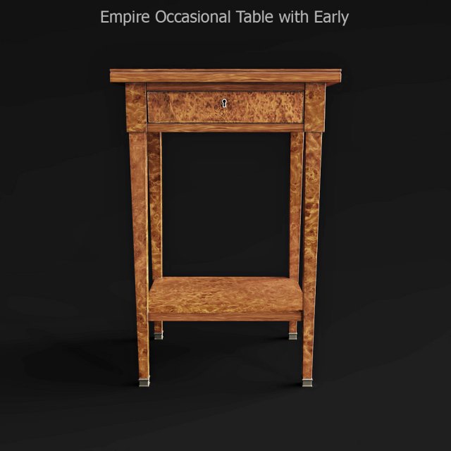 Empire Occasional Table with Early 18th 3D Model