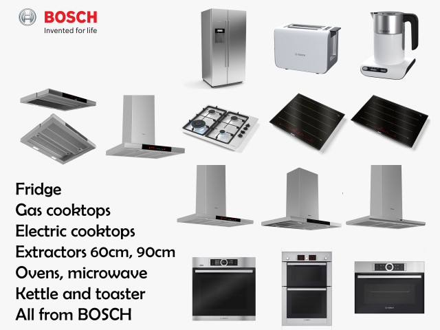 Bosch Kitchen Appliance Collection 3D Model