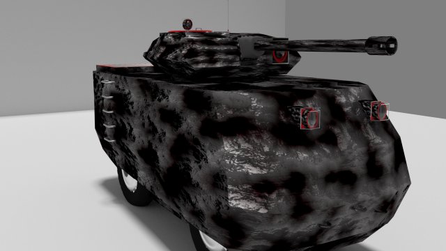 Ugie Light Tank Prototype PB – 1 3D Model