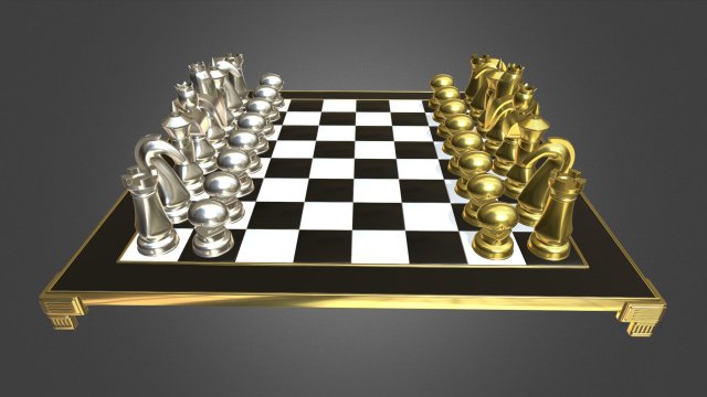 Chess set 3D Model