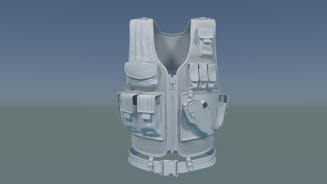 Military Vest 3D Model