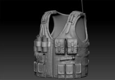 Tactical Vest HD 3D Model