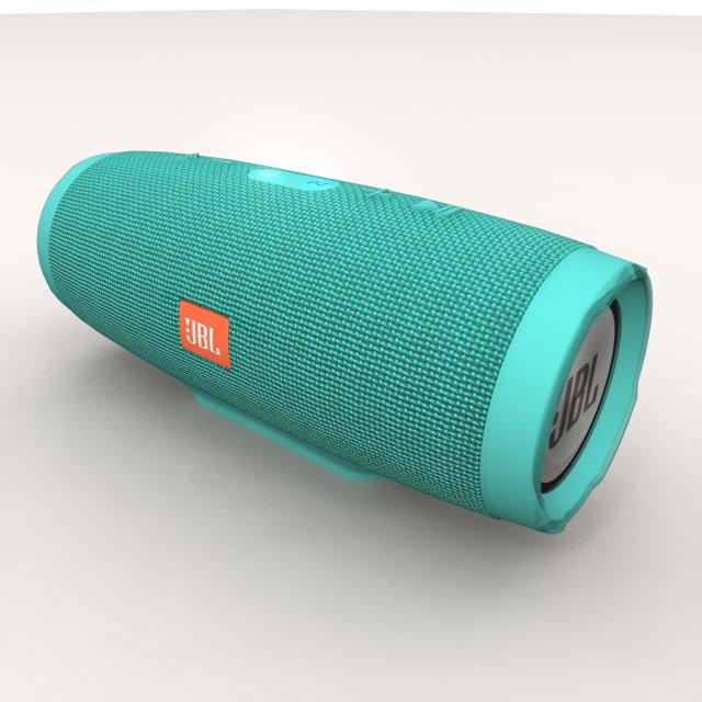 JBL Charge 3 Teal Bluetooth Portable 3D Model