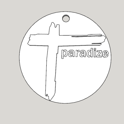 croix medallion from the album paradize d’Indochine 3D Print Model