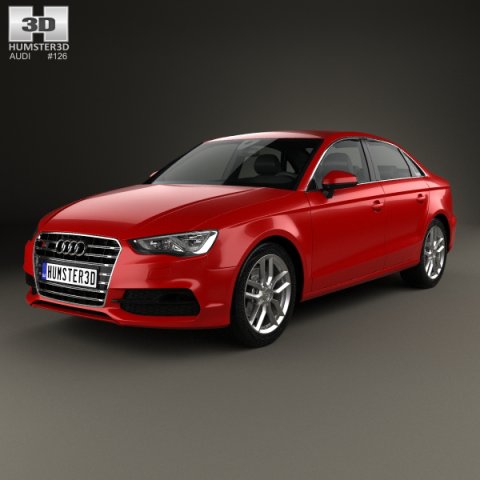Audi S3 2013 3D Model