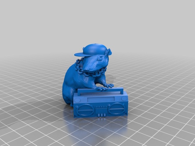 Banksy Rat 3D Print Model