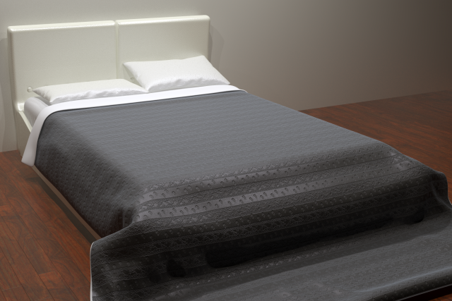 The bed of Lucca – 2 color options 3D Model