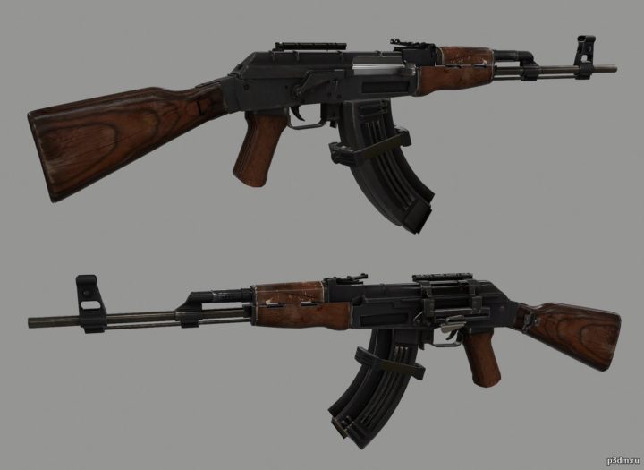 Assault Rifle AK-47 3D Model