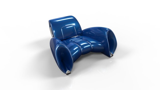 Spaceship chair 3D Model