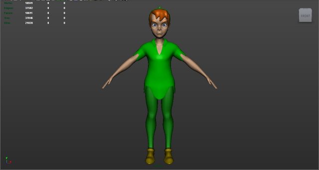 Peter Pan 3D Model