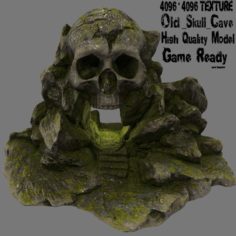 Skull cave 01 3D Model