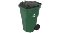 Garbage Container 1 Textured 3D Model