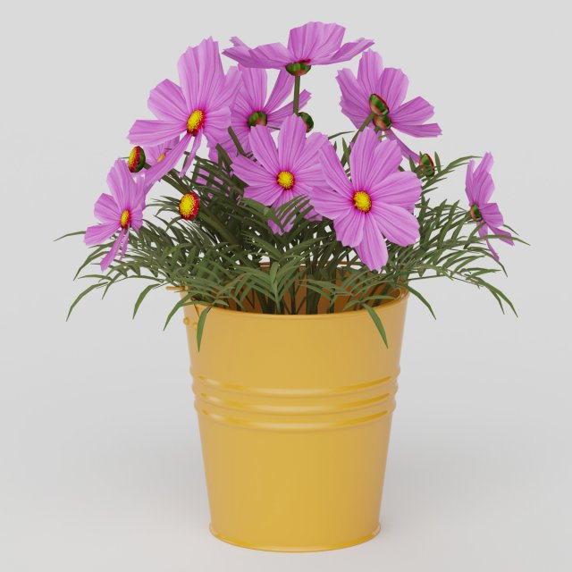 Vray Ready Potted Plant 3D Model