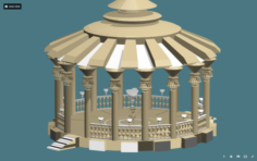 Rotunda in Gold 3D Model