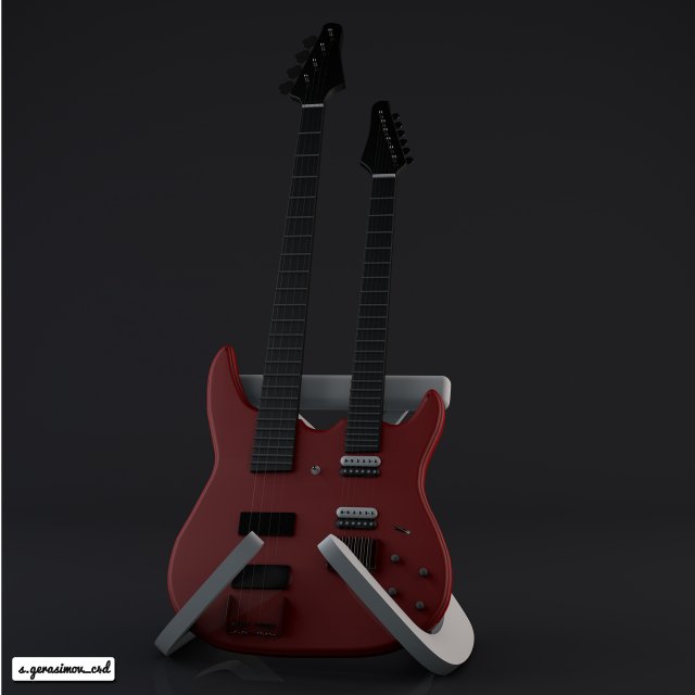 Electro Guitar 3D Model