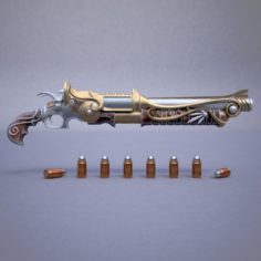 Fantasy rifle 3D Model
