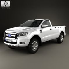 Ford Ranger Single Cab XL 2015 3D Model