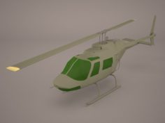UH1 Basic Helicopter 3D Model