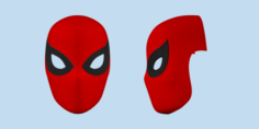 Spider-Man mask with shutter lenses v2 3D Model