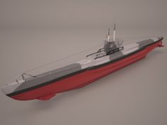 U-Boat Type VIIC 3D Model