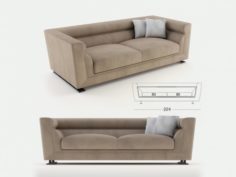 Longhi – Ansel sofa 02 3D Model