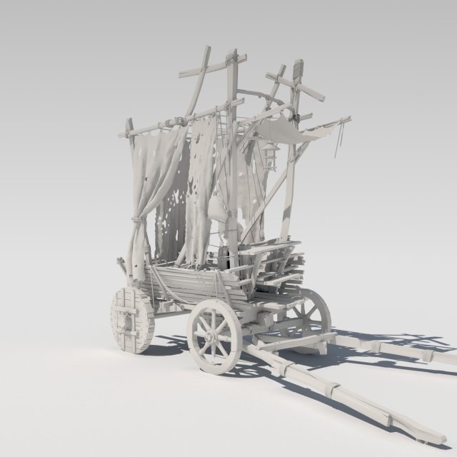 Old cart 3D Model