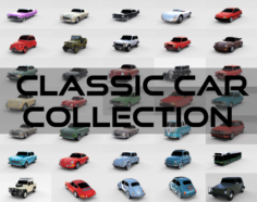 32 Classic Car Collection 3D Model