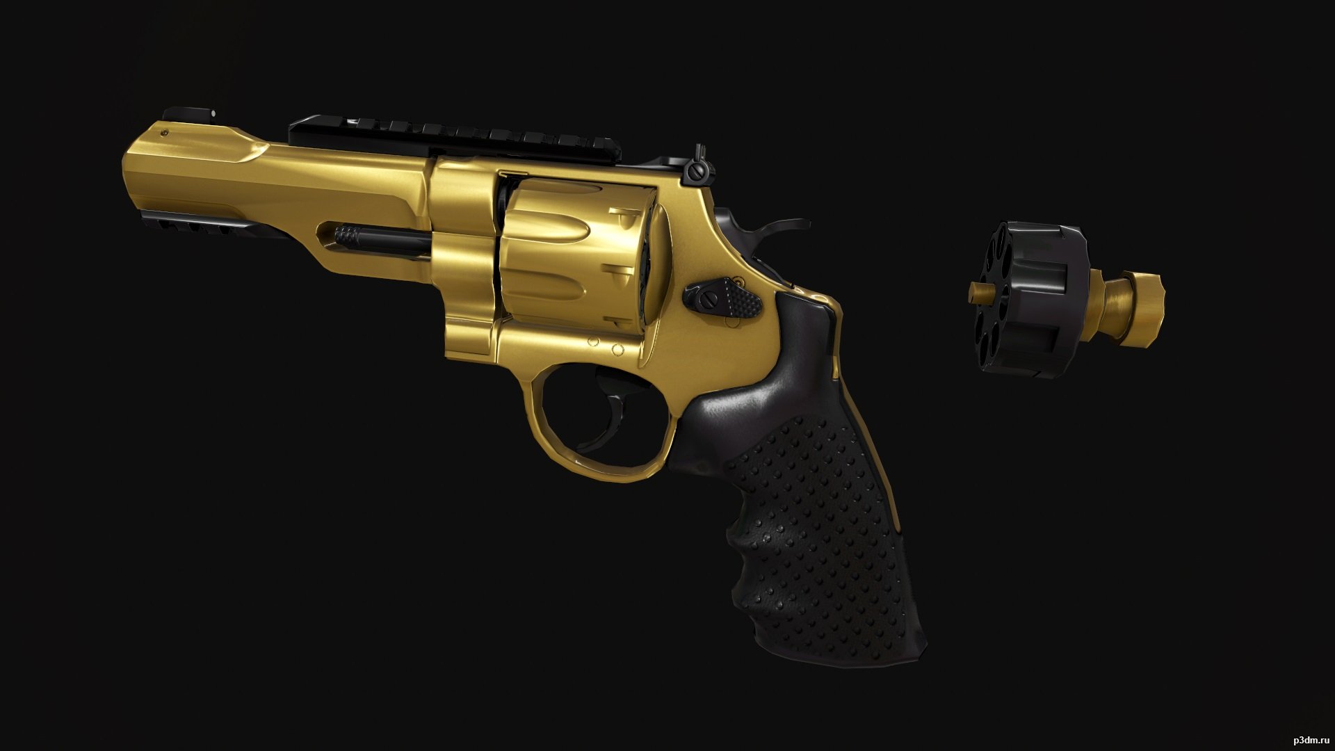 Revolver R8 3D Model